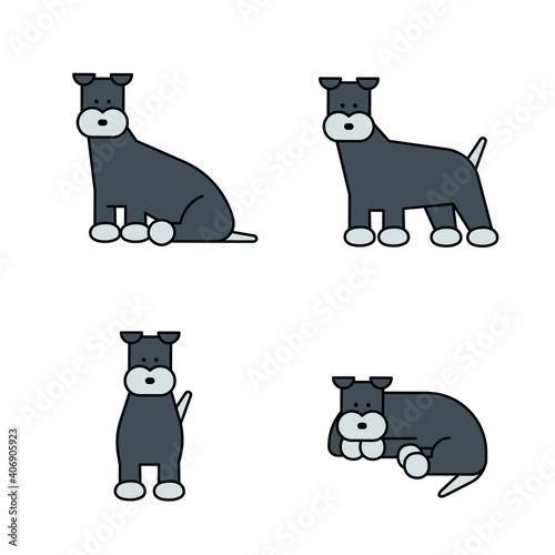 Dog line Illustration