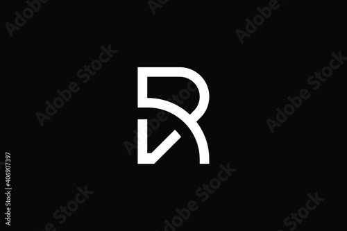 RV logo letter design on luxury background. VR logo monogram initials letter concept. RV icon logo design. VR elegant and Professional letter icon design on black background. R V VR RV