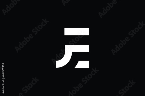 Free Download JE logo letter design on luxury background. EJ logo monogram initials letter concept. JE icon logo design. EJ elegant and Professional letter icon design on black background. J E EJ JE - GFXLoad