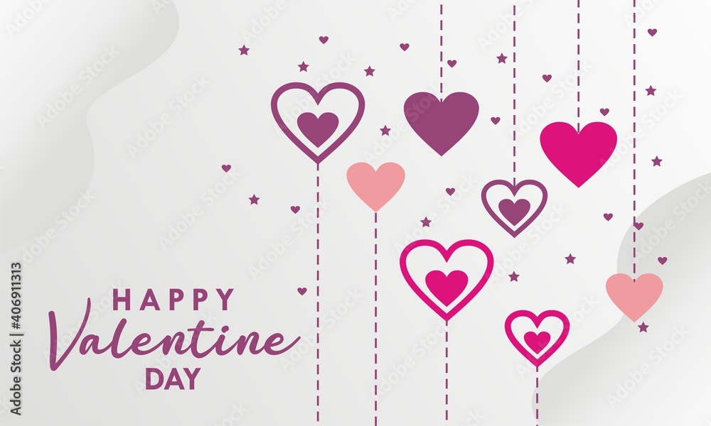 valentines day anniversary illustration vector design, this design is suitable for valentines day greeting cards and valentine event banners
