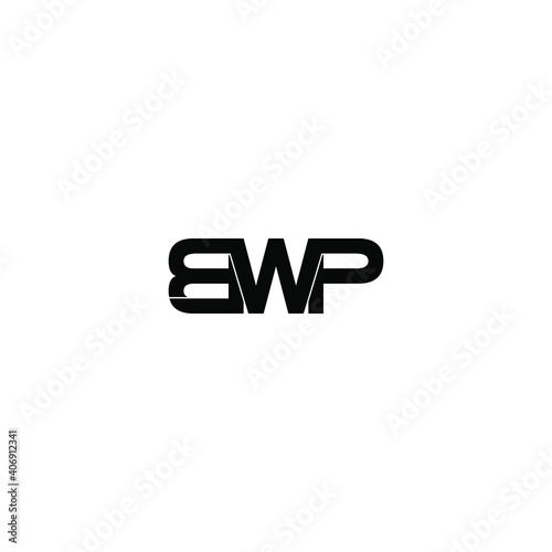 bwp letter original monogram logo design
