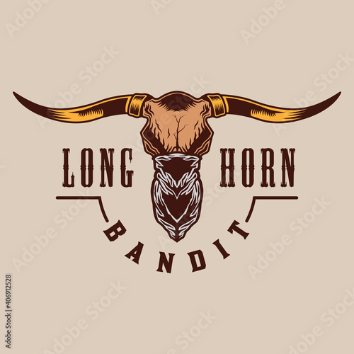 Bandit longhorn bull head