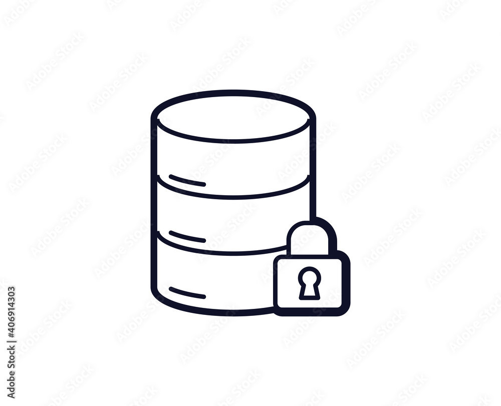 Safe internet icon. Bar black line sign. Premium quality graphic design pictogram. Outline symbol icon for web design, website and mobile app on white background. Monochrome icon of safe internet. Saf Safe internet icon. Bar black line sign. Premium quality graphic design pictogram. Outline symbol icon for web design, website and mobile app on white background. Monochrome icon of safe internet. Saf