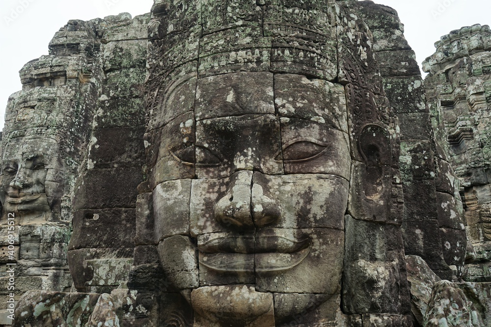 Angkor Thom, Bayon, Khmer architecture in Siem Reap, Cambodia, Asia, UNESCO World Heritage