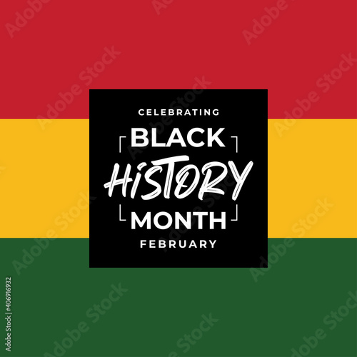 African american afro Black history month background vector illustration
