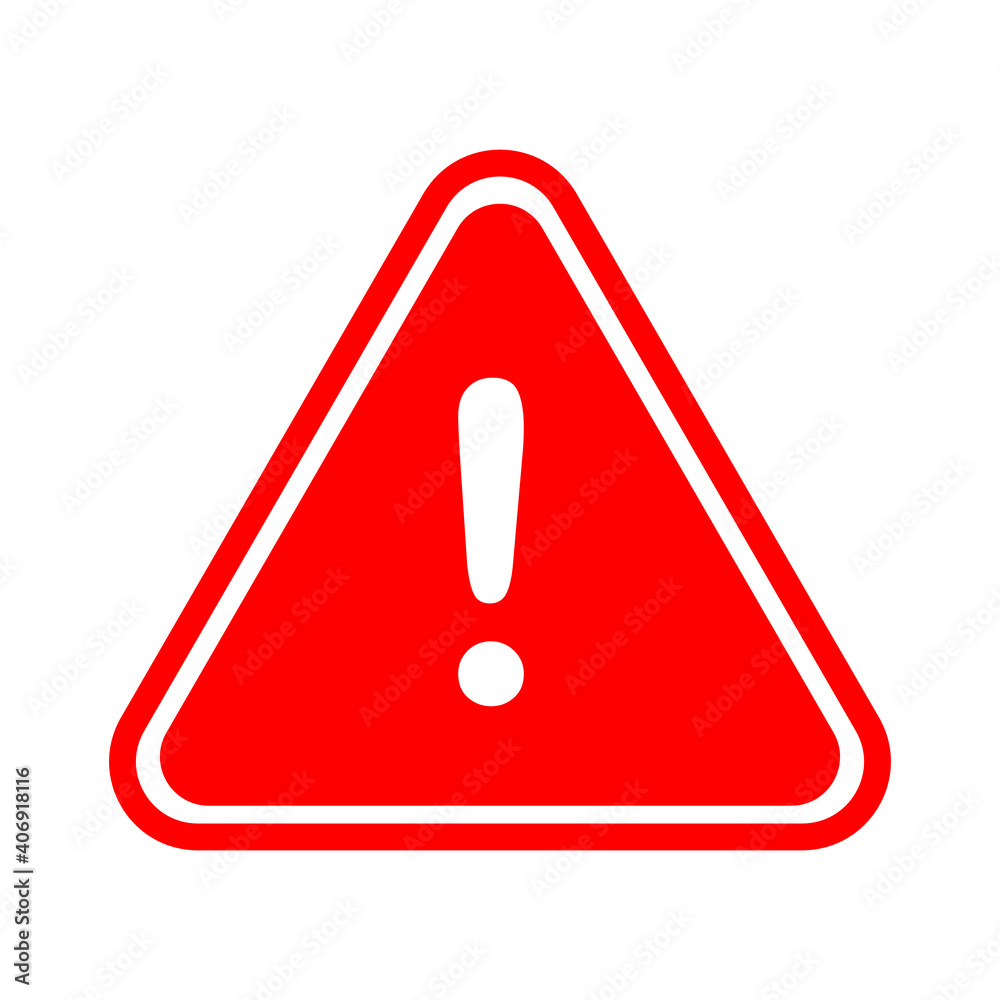 Exclamation mark inside the triangle to indicate alertness or caution vector illustration Exclamation mark inside the triangle to indicate alertness or caution vector illustration