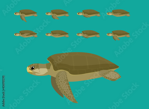 Animal Animation Sequence Flatback Cartoon Vector