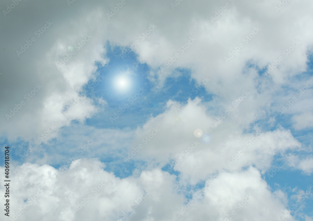 Obraz premium Cloudy sky background