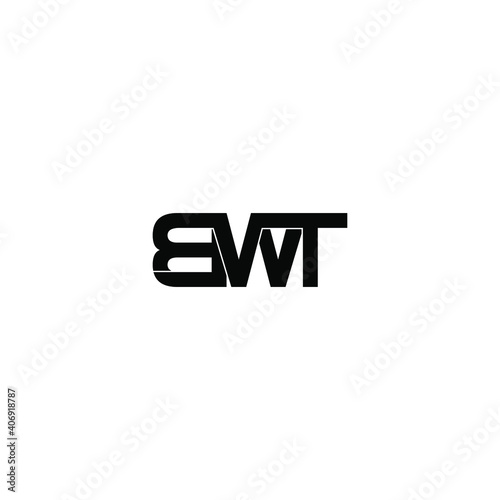 bwt letter original monogram logo design