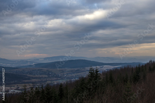 Fototapeta Naklejka Na Ścianę i Meble -  bieszczady panorama