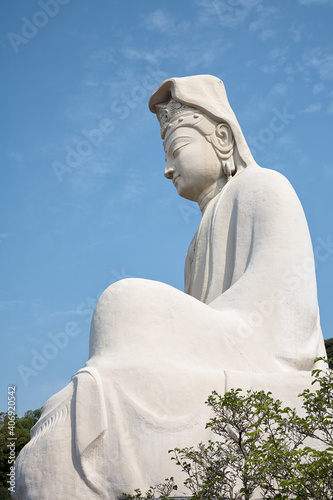 The  statue of Ryozen Kannon. Kyoto. Japan photo