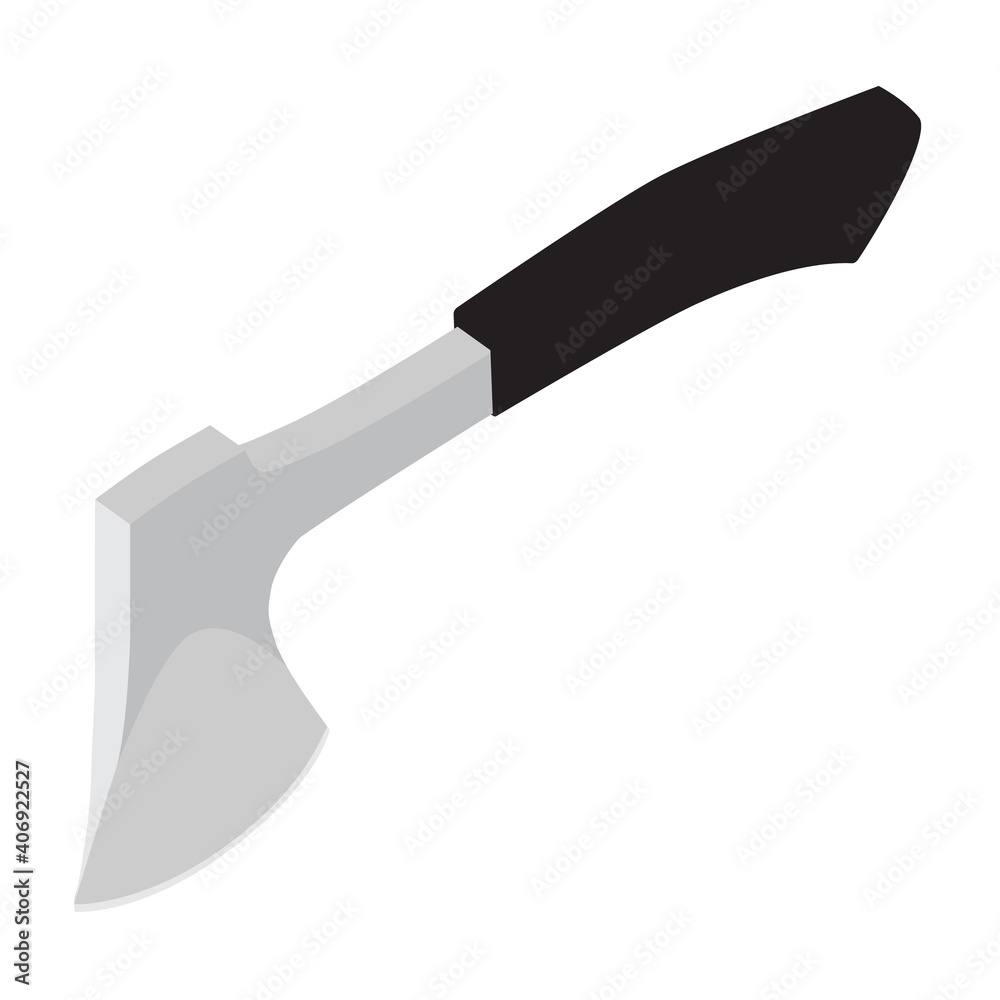 Isometric axe vector Isometric axe vector