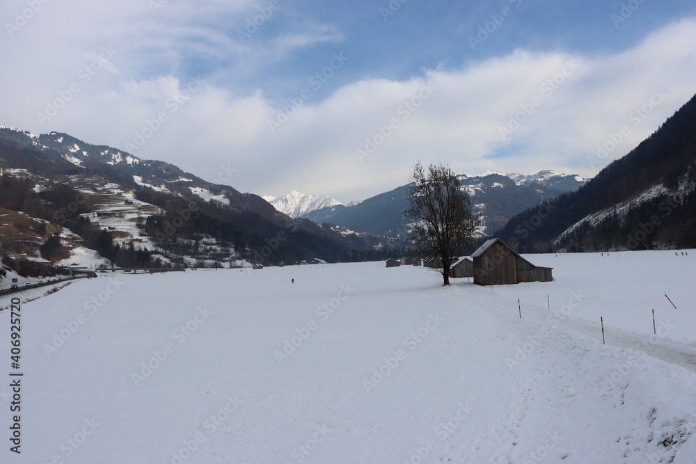 Winter in Grüsch, Prättigau