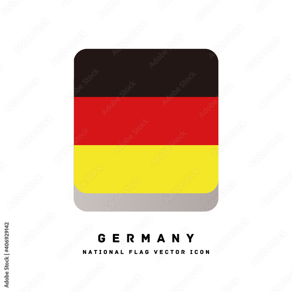Obraz premium National Flag designed like a square icon[Germany]