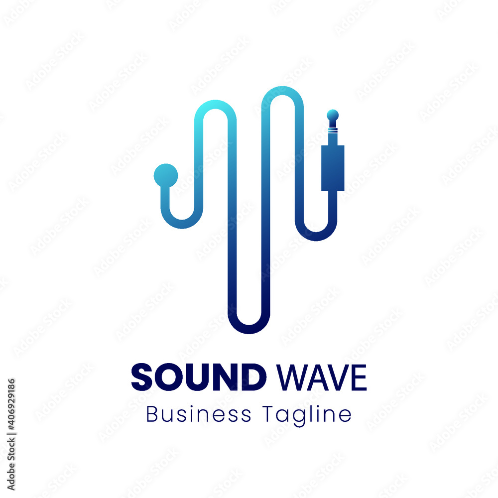 Sound wave logo vector design. Eps 10 vector illustration. Sound wave logo vector design. Eps 10 vector illustration.