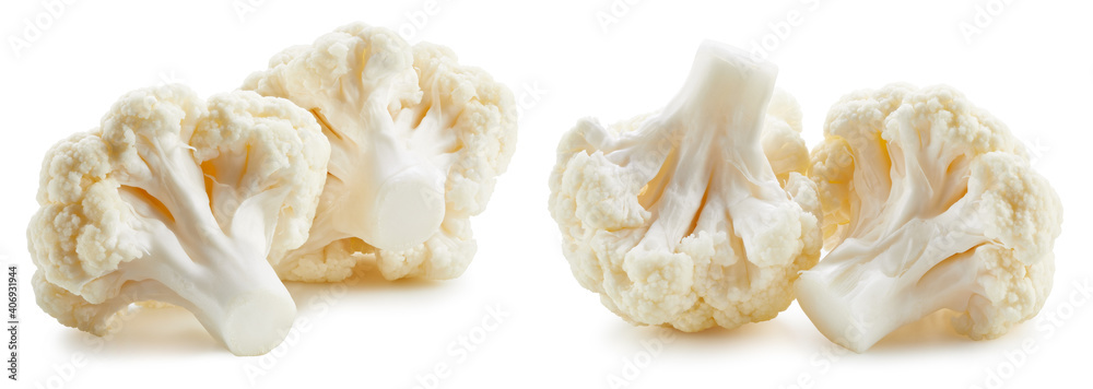 Cauliflower with clipping path isolated Cauliflower with clipping path isolated