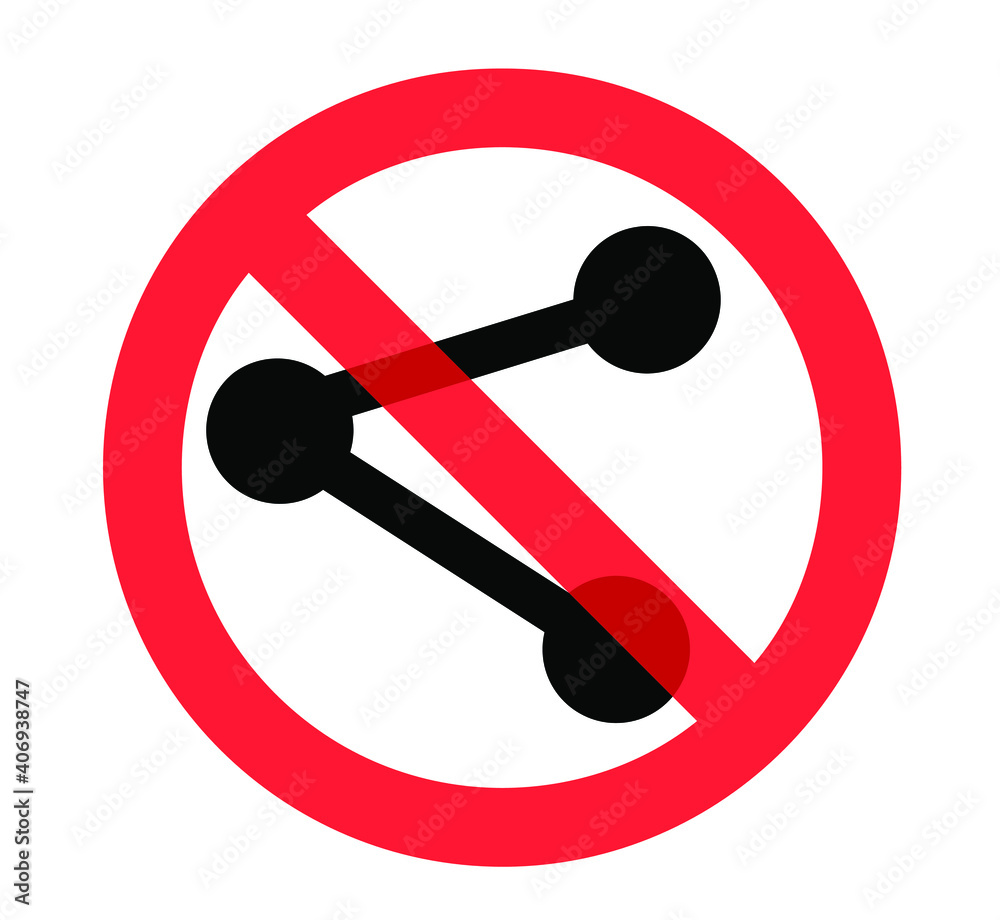 stop sharing symbol, sharing not allowed symbol vector, eps 10 stop sharing symbol, sharing not allowed symbol vector, eps 10