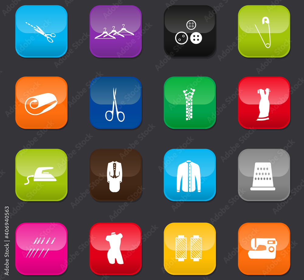 tailoring vector icons tailoring vector icons