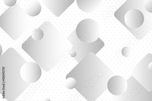 Abstract gray geometric circle and rectangles background. Background for designs. Vector illustration.