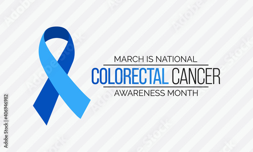 Vector illustration on the theme of Colorectal Cancer awareness month. It is a type of cancer that begins in the large intestine. The colon is the final part of the digestive tract.