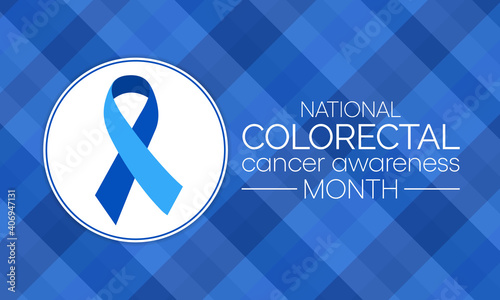 Vector illustration on the theme of Colorectal Cancer awareness month. It is a type of cancer that begins in the large intestine. The colon is the final part of the digestive tract.