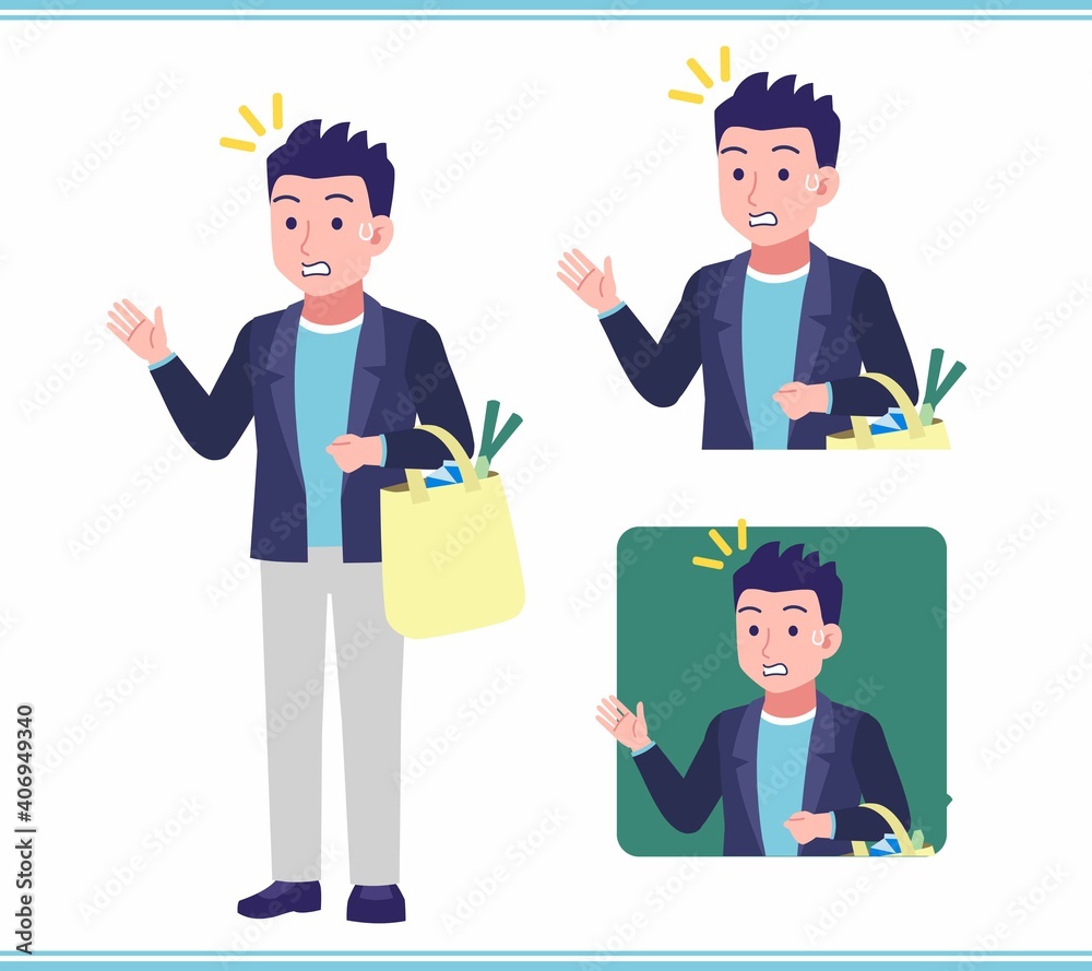 Young man in a jacket Young man in a jacket