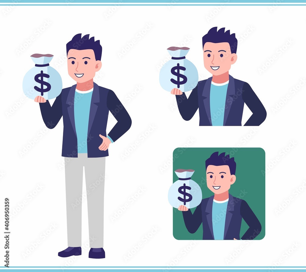 Young man in a jacket Young man in a jacket