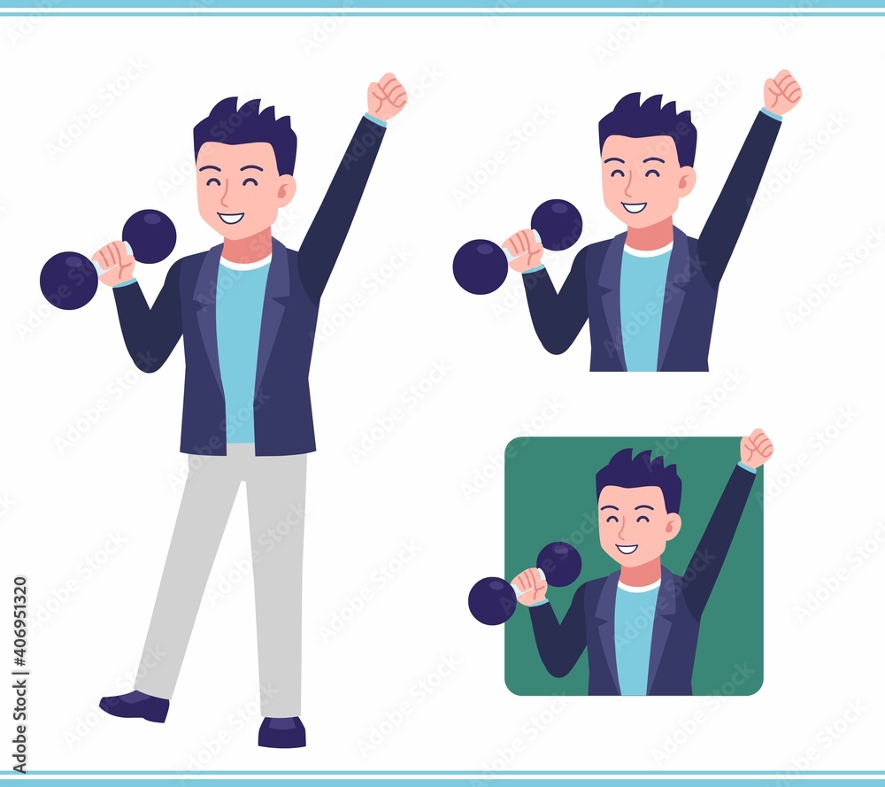 Young man in a jacket