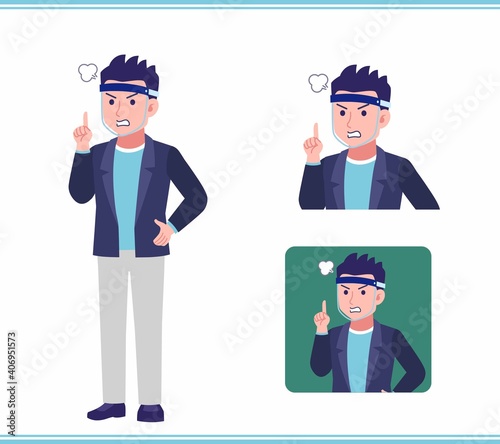 Young man in a jacket