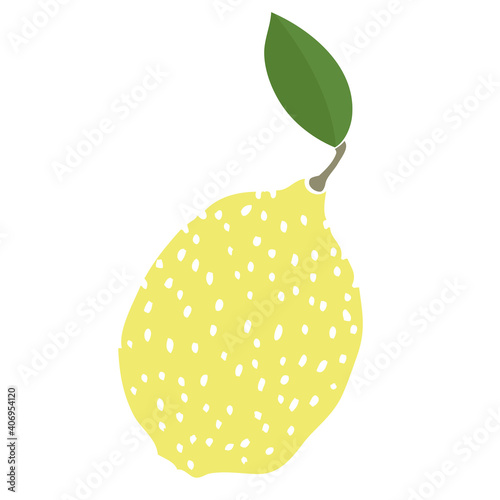 Funny lemon Hand drawn illustration Vector icon