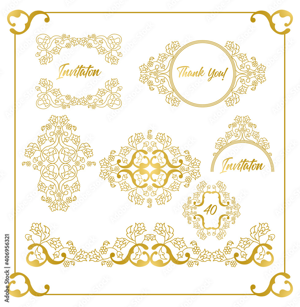 Lace decor for birthday and greeting card, wedding invitation. Lace decor for birthday and greeting card, wedding invitation.