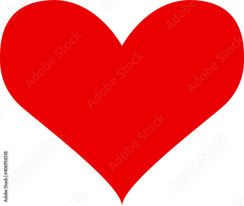 Single shaded red heart vector shape for valentines day holiday, colorful dark red/black hearts shape with flat colorization