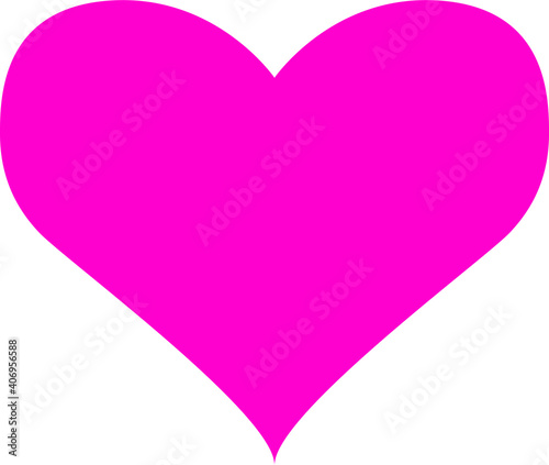 Single shaded red heart vector shape for valentines day holiday, colorful dark red/black hearts shape with flat colorization