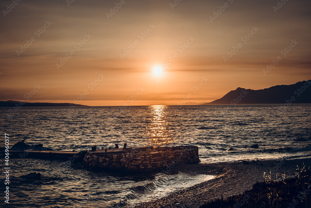 Sunset over Adriatic