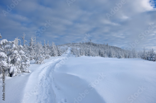 Winter in the Polish Mountains. Silesian Beskids. © Tomek