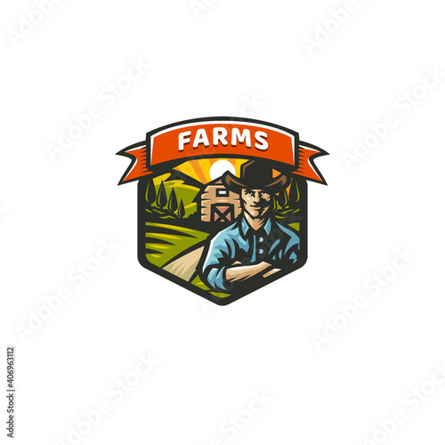 farm 17 Logo Template