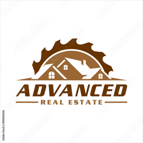 retro vintage, carpenter roofing real estate logo. design template, vector illustration.