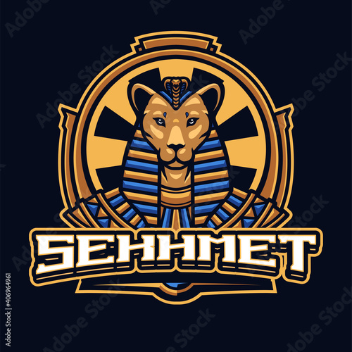 SEKHMET Mascot logo template