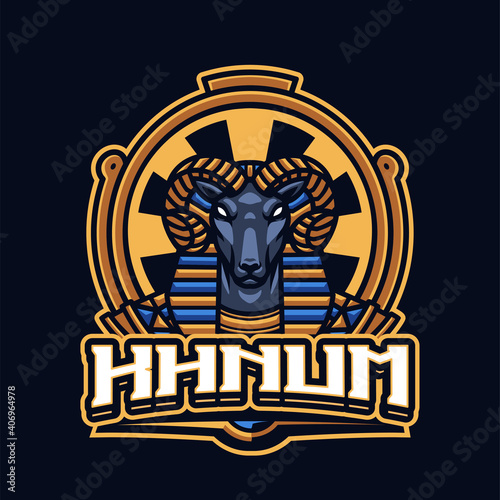 KHNUM Mascot logo template