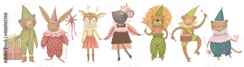 Panel kuchenny z motywem birthday animals