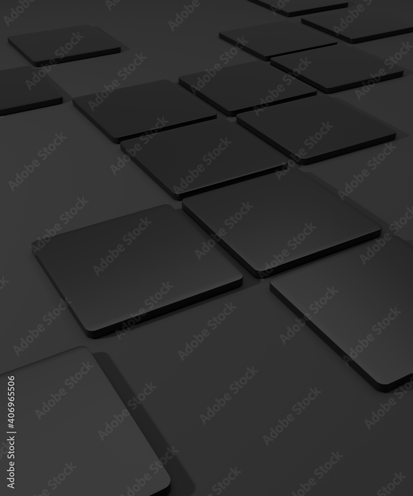 Mock up 3d rendered illustration with geometric shapes black cube podium for product presentation. Mock up 3d rendered illustration with geometric shapes black cube podium for product presentation.