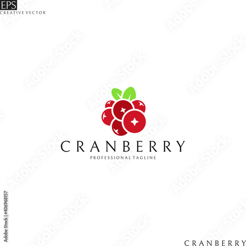 Cranberry. Logo template