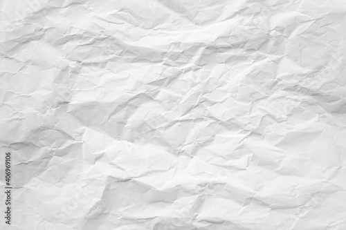 White crumpled recycle paper texture can be use as background