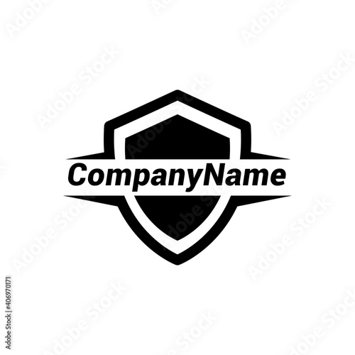 Technology protection shield sman logo icon vector template.