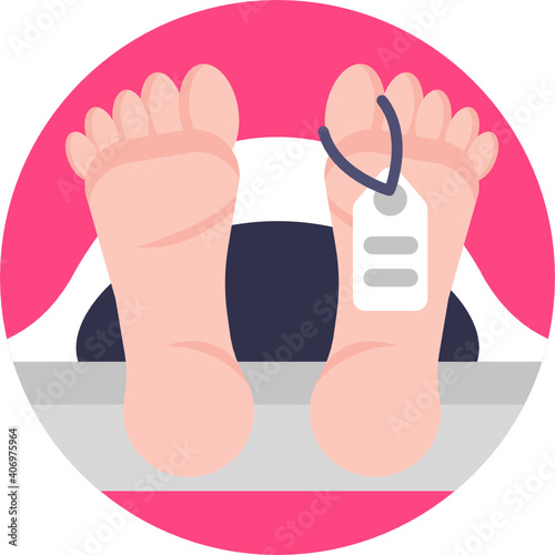 funeral icon. outline thin line icon. vector. illustration 