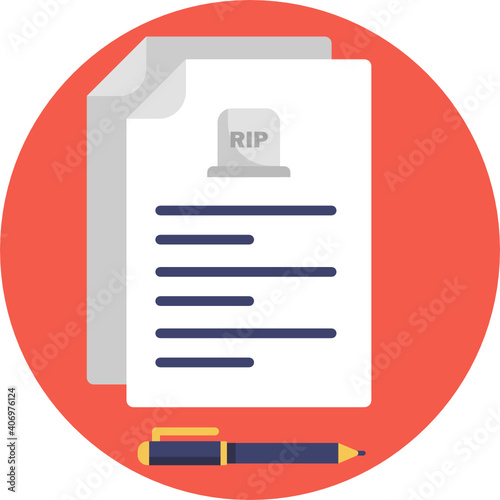 funeral icon. outline thin line icon. vector. illustration 