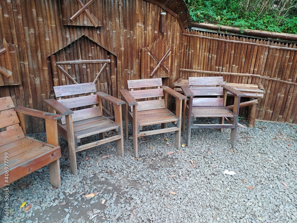 chairs in a garden
