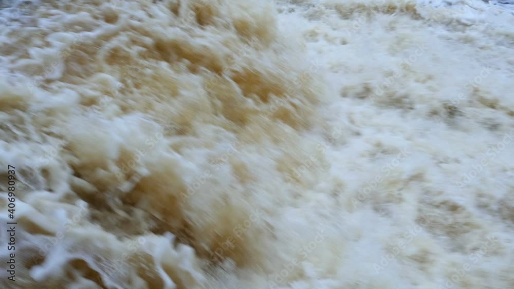 waterfall stream of seething white water nearby waterfall stream of seething white water nearby