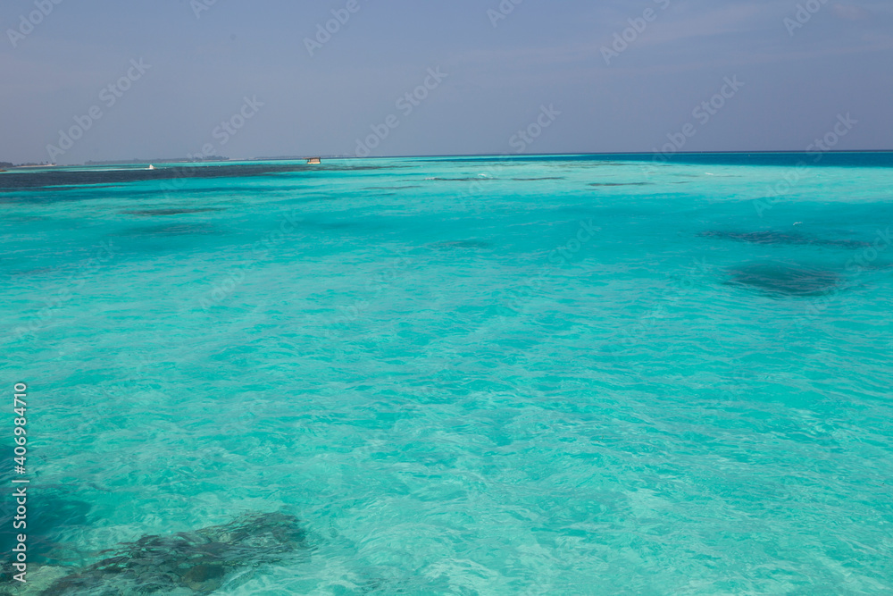 Maldives sea closeup