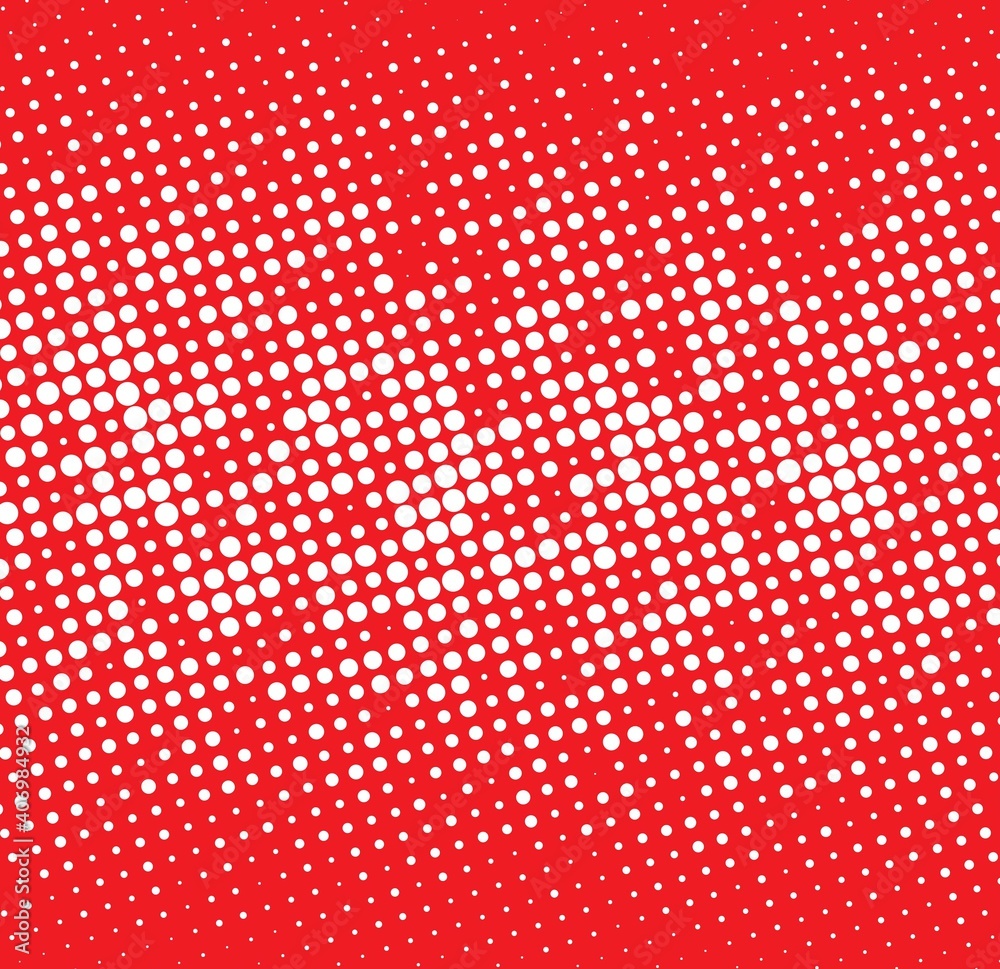 red  background with white dots